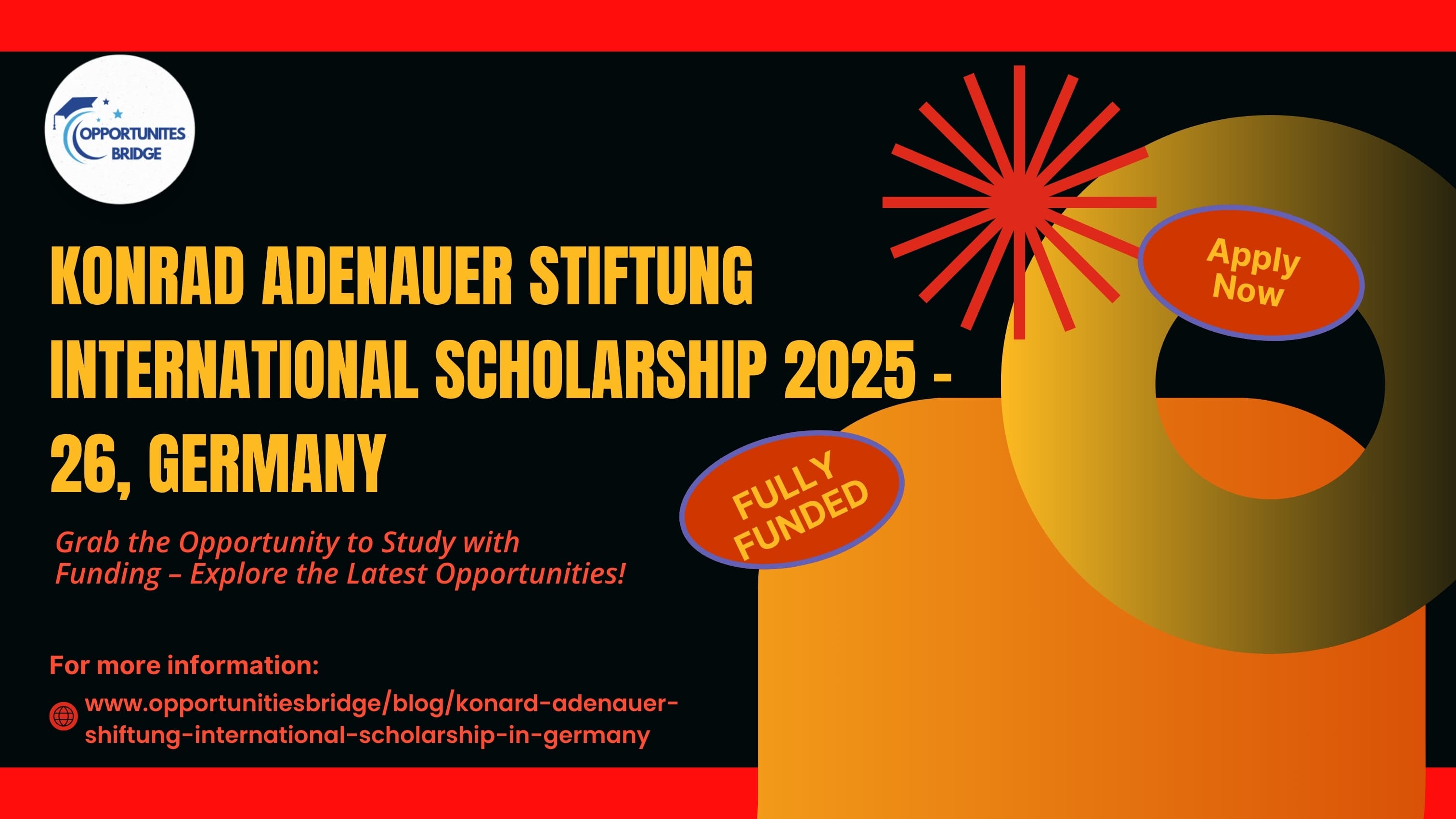 Konrad Adenauer Stiftung International Scholarship 2025–26, Germany (Fully Funded)